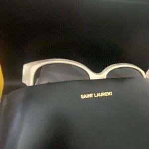 YSL cream sunglasses